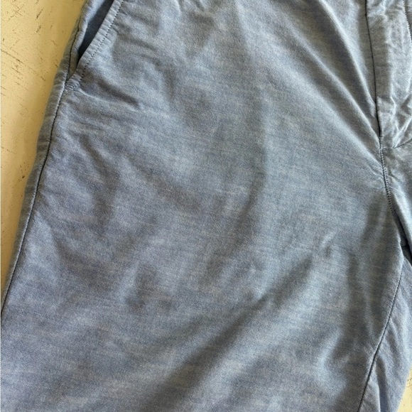 Vineyard Vines Men’s 100% Cotton Shorts Blue Size 35- Light Blue Textured Weave - Picture 4 of 6